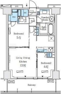 ロイヤルパークス赤羽ノース 106 間取り図