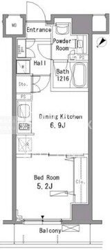 パークアクシス板橋 802 間取り図