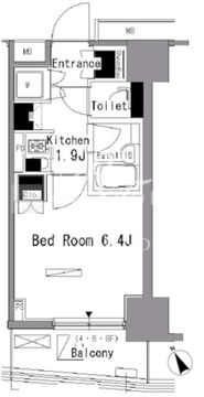 パークアクシス新板橋イースト 806 間取り図