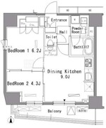 パークアクシス新板橋イースト 1004 間取り図