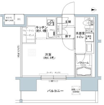 パークキューブ板橋本町 1013 間取り図