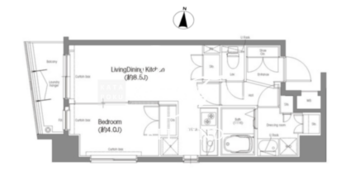 コンフォリア東池袋 503 間取り図