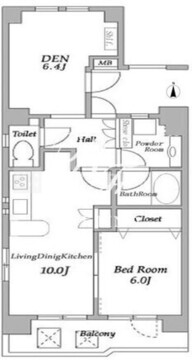 HF学芸大学レジデンス 501 間取り図