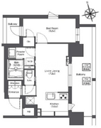リーブルグラント西新宿 701 間取り図