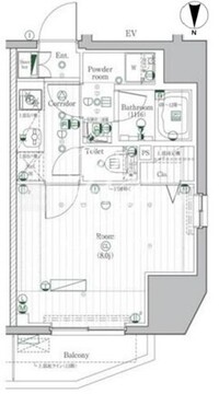 プレミアムキューブ駒込 401 間取り図