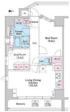 コンフォリア世田谷上馬 409 間取り図