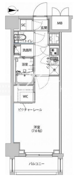 ハーモニーレジデンス東京イーストサイド 304 間取り図
