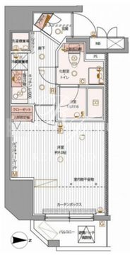 パティーナ上野 801 間取り図