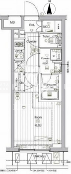 ザ・プレミアムキューブG大崎 202 間取り図
