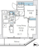 プライムブリス品川中延 202 間取り図