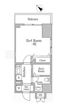 レジディア三宿 501 間取り図