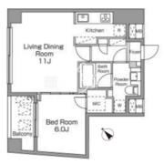 レジディア恵比寿南 205 間取り図