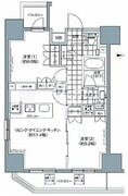 パークハビオ上野3丁目 1301 間取り図