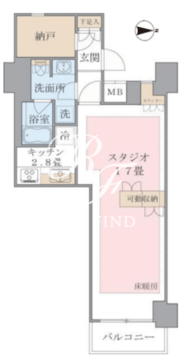 ブリリアイスト東雲キャナルコート 622 間取り図