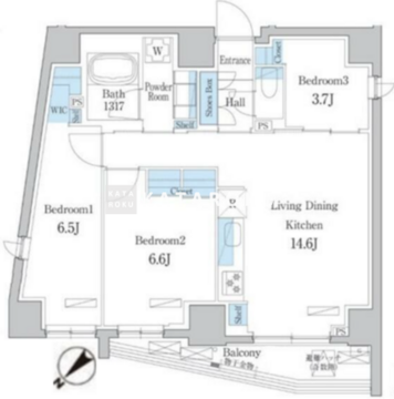 デュオフラッツ板橋大山 901 間取り図