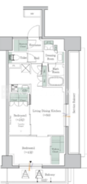 ワンルーフレジデンス中野 604 間取り図