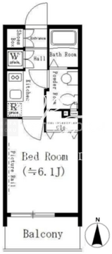 コージーコート御殿山 604 間取り図