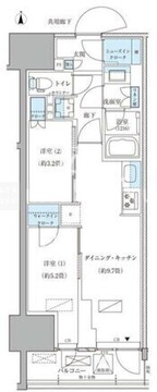 パークアクシス品川天王洲アイル 1110 間取り図
