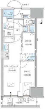 パークアクシス品川天王洲アイル 711 間取り図