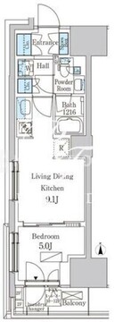 パークアクシス品川天王洲アイル 706 間取り図