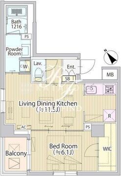 セリジェ池尻大橋 501 間取り図