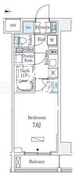 ラティエラ中野新井 604 間取り図