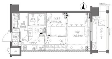 ズーム新宿西落合 409 間取り図