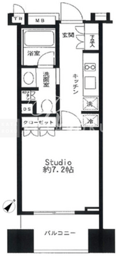 ブリリア銀座id 507 間取り図