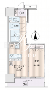 エスティメゾン錦糸町2 306 間取り図