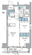 ルフォンプログレ上野御徒町 204 間取り図