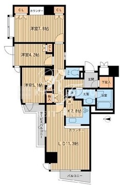 KDXレジデンス千駄木 902 間取り図