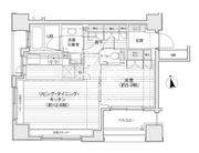 ドゥーエ銀座イースト1 I-702 間取り図