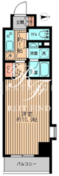 レガーロ御茶ノ水2 1007 間取り図