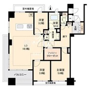 プロスペクト森下 101 間取り図
