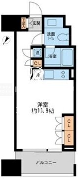 プロスペクトKALON三ノ輪 405 間取り図