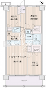 エスティメゾン豊洲レジデンス D-839 間取り図
