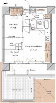 ブランシエスタ木場 204 間取り図