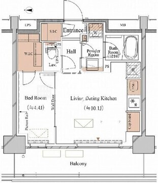 ブランシエスタ木場 906 間取り図