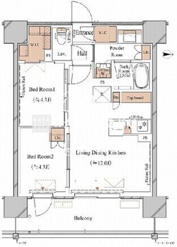 ブランシエスタ木場 1003 間取り図
