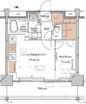 ブランシエスタ木場 1008 間取り図