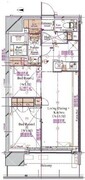 ブランシエスタ浅草蔵前 403 間取り図