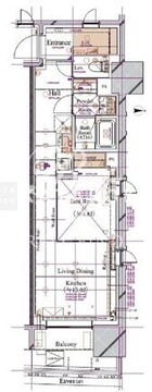 ブランシエスタ浅草蔵前 506 間取り図