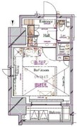 ブランシエスタ浅草蔵前 705 間取り図