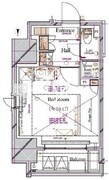 ブランシエスタ浅草蔵前 1205 間取り図