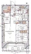 ブランシエスタ浅草蔵前 1307 間取り図