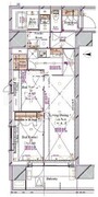 ブランシエスタ浅草蔵前 1404 間取り図
