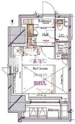 ブランシエスタ浅草蔵前 1505 間取り図