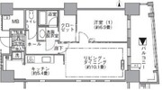 アクティ汐留 513 間取り図