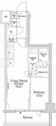 ザ・パークハビオSOHO市谷左内町 201 間取り図