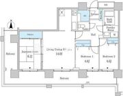セルリアンホームズ勝どき 206 間取り図